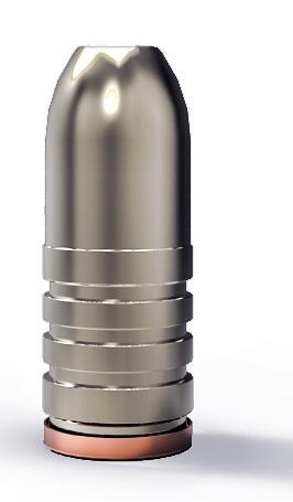 Lee Round Flat Nose Rifle Mould - Double Cavity (Handles Included) .457" 500 gr