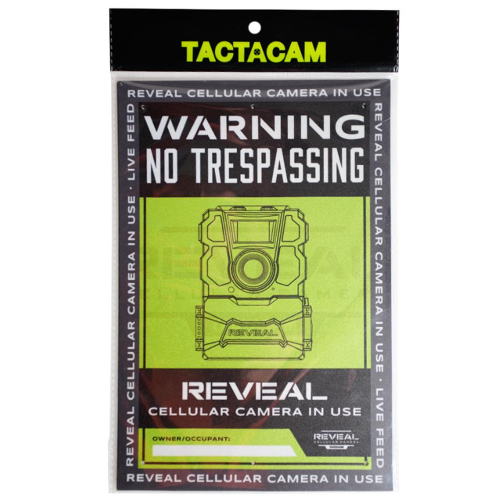 Tactacam No Trespassing Sign 3/ct Picture of Tactacam - Reveal Hold Co Tactacam 3Pk No Trespassing Sign
