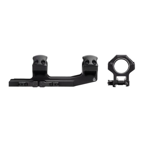 Leapers 1-Piece  UTG ACCU-SYNC QR Cantilever Mount 1" Medium w 50mm Offset - Matte Black Picture of Leapers Inc. UTG ACCU-SYNC QR Cantilever Mount 1in Med. Pro. 50mm Offset