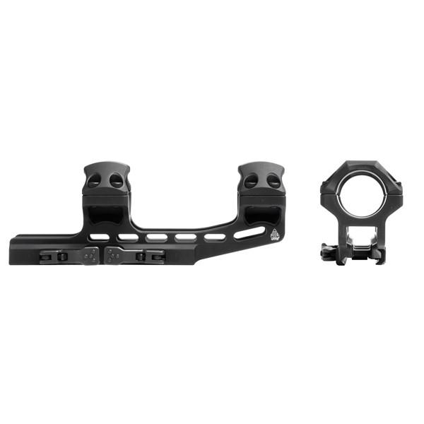 Leapers 1-Piece UTG ACCU-SYNC QR Cantilever Mount 1" High w 50mm Offset - Matte Black Picture of Leapers Inc. UTG ACCU-SYNC QR Cantilever Mount 1in High Pro. 50mm Offset