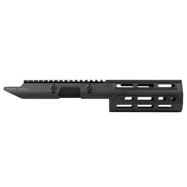 Leapers UTG PRO MP5 MLOK Handguard Black with Extended Upper Picatinny Picture of Leapers Inc. Leapers UTG PRO MP5 Handguard w/extended upper picatinny