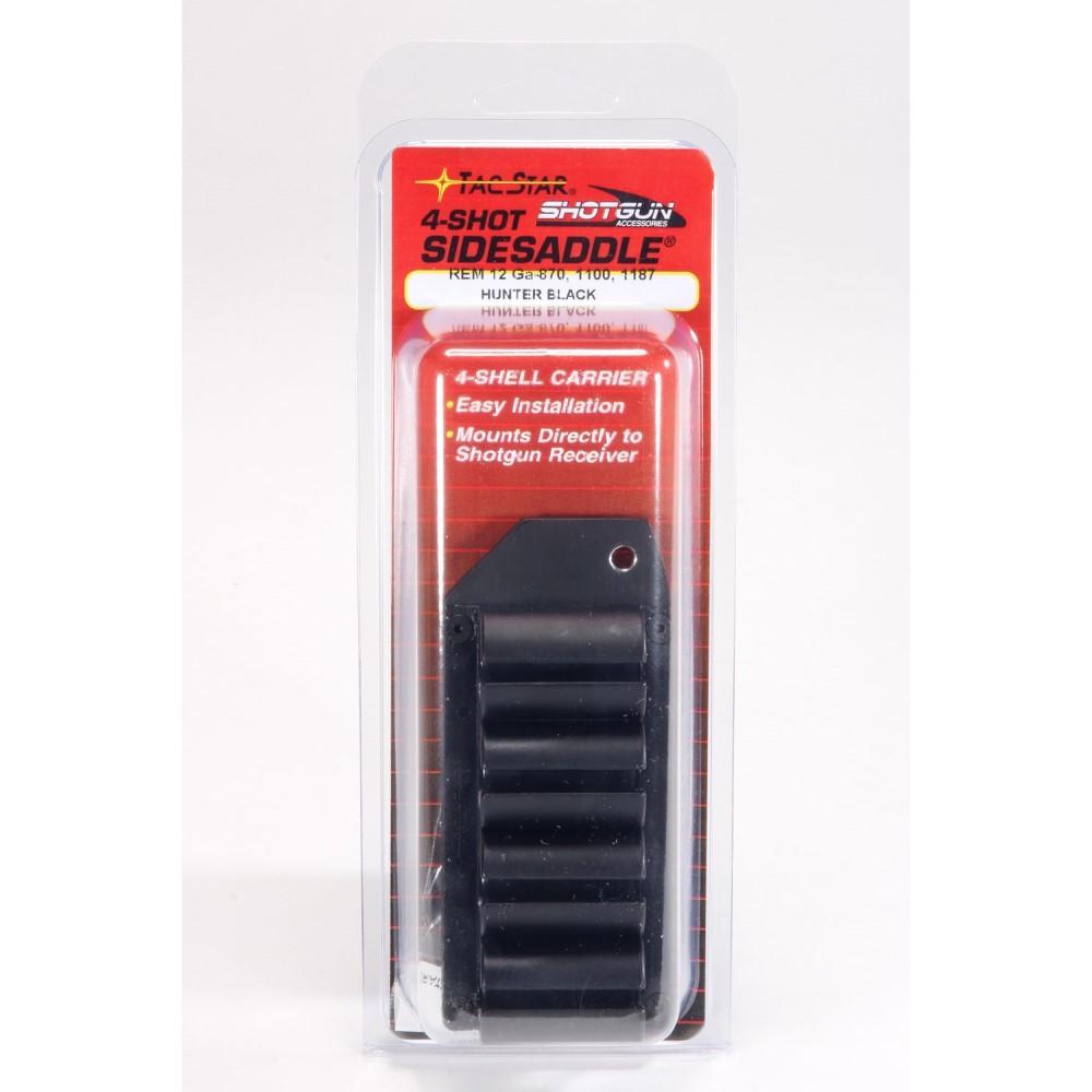 TacStar 4-Shot SideSaddle Shotshell Carrier for 12 ga Rem 870 Picture of Pachmayr Ltd Tacstar SIDE SADDLE POLYMER 12GA "SHORT" REM 870