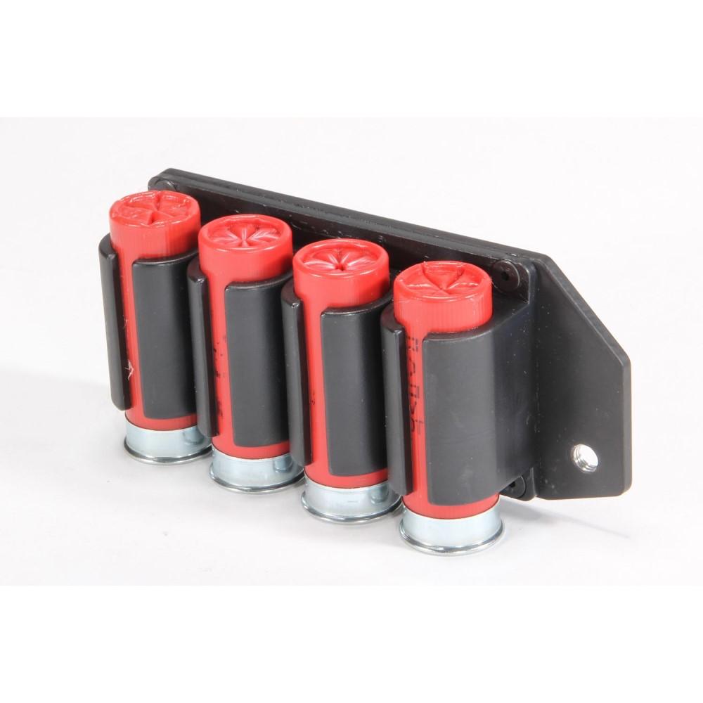 TacStar 4-Shot SideSaddle Shotshell Carrier for 12 ga Rem 870 Picture of Pachmayr Ltd Tacstar SIDE SADDLE POLYMER 12GA "SHORT" REM 870