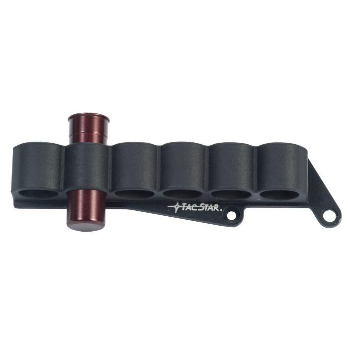 Tacstar Slimline Sidesaddle Shotshell Holder for Mossberg 500/590 Picture of Pachmayr Ltd Tacstar Slimline SideSaddle Moss 500590Maverick 88