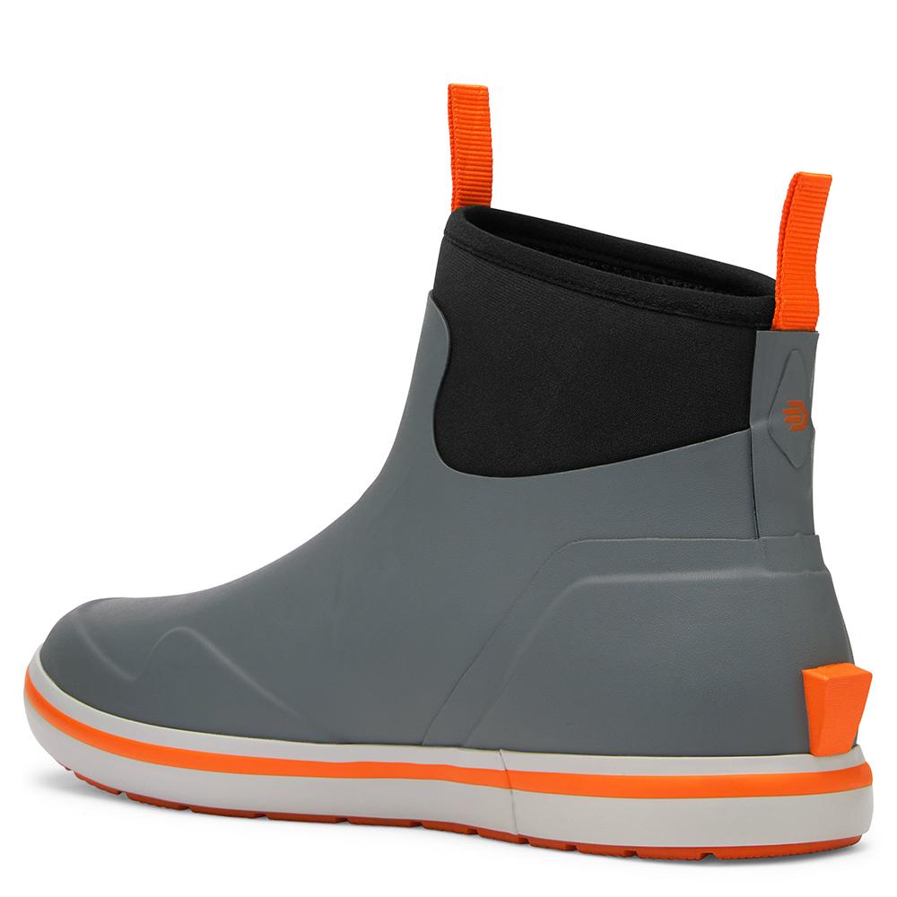 LaCrosse Mens Alpha Deck Boot 6" Grey/Orange Size 12 Picture of Lacrosse Footwear Inc. Lacrosse Alpha Deck Boot 6'' Gray/Orange Size 12