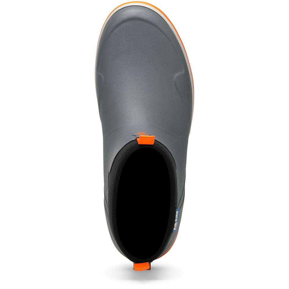 LaCrosse Mens Alpha Deck Boot 6" Grey/Orange Size 11 Picture of Lacrosse Footwear Inc. Lacrosse Alpha Deck Boot 6'' Gray/Orange Size 11