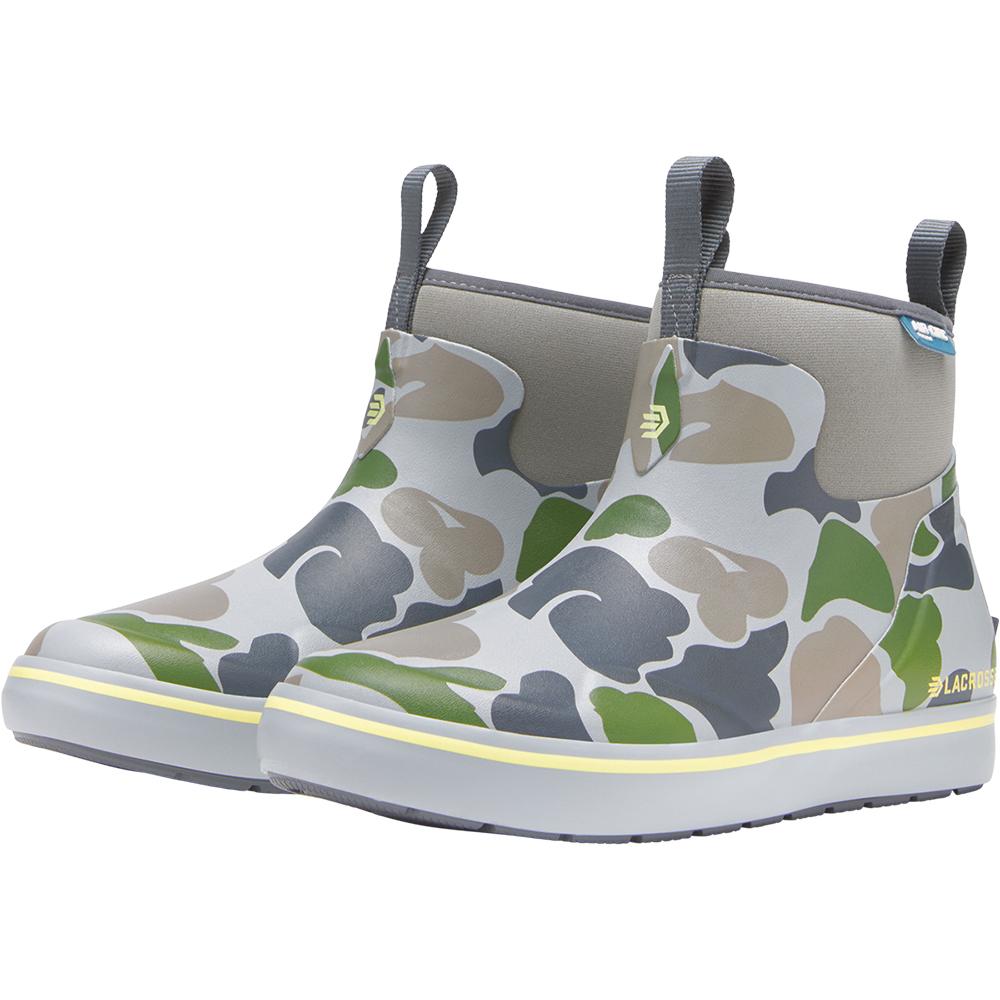 LaCrosse Alpha Deck Boot 6'' Seagrass Duck Camo Women's  Size 10M Picture of Lacrosse Footwear Inc. LaCrosse Alpha Deck Boot 6'' Seagrass Duck Camo Women's Size 10M