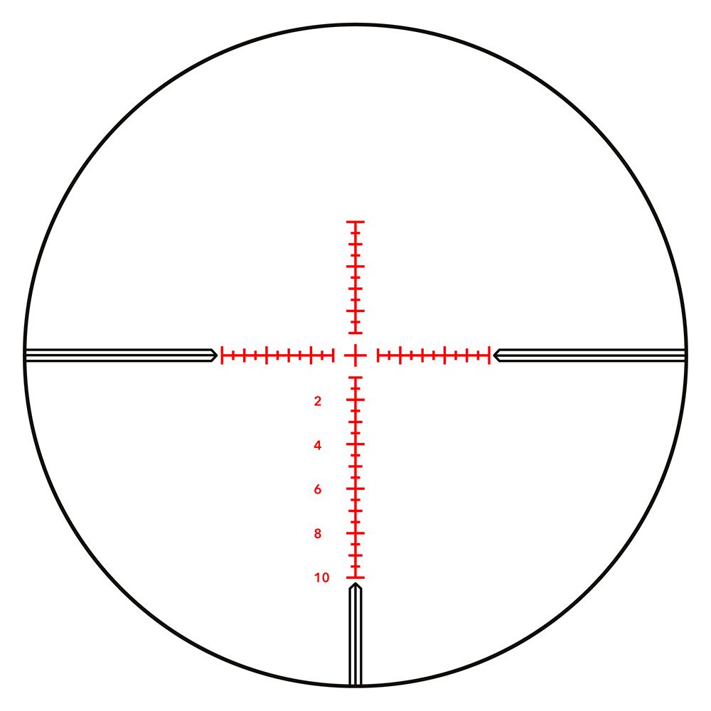 GPO GPOTAC Tactical Rifle Scope 4.5-27x50i 34mm FFP LRi Pro Illum. Black Picture of German Precision Optics Gpotac Tactical Riflescope 4.5-27x50i FFP 34mm Tube Lri-Pro ill. Reticle