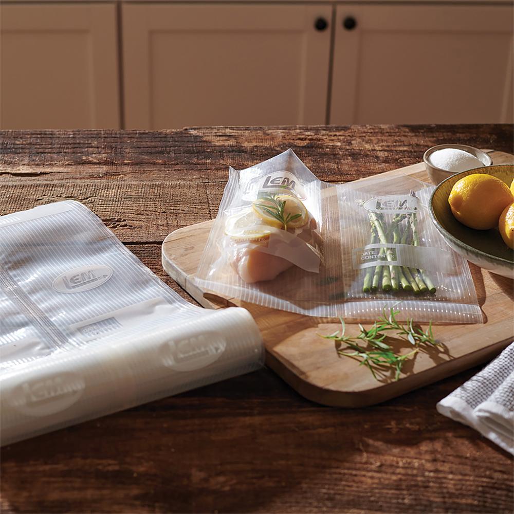 LEM Products MaxVac Portion Bag Rolls  11" x 16' - 2/ct Picture of LEM Products LEM Products MaxVac Portion Bag Material 11 x 16' (2 Rolls)