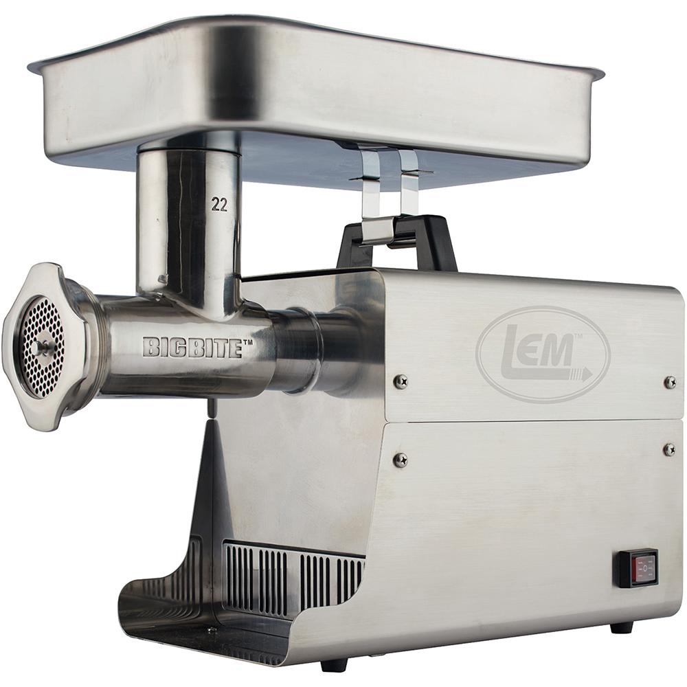 LEM Products #22 Big Bite Stainless Steel Electric Grinder