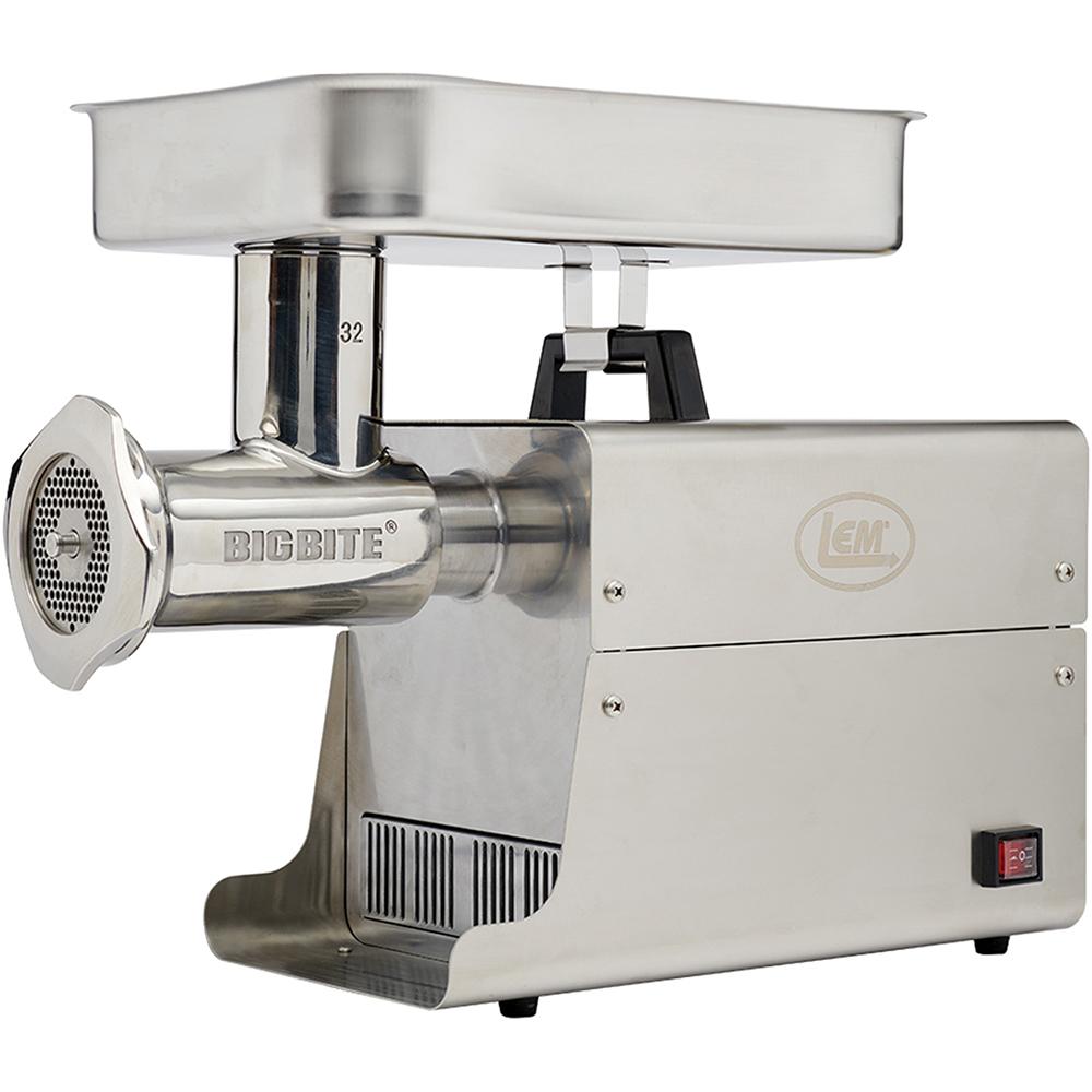 LEM Products #32 Big Bite Stainless Steel Electric Grinder Picture of LEM Products LEM Products Big Bite LEM no.32 1.5HP Stainless Steel Electric Grinder