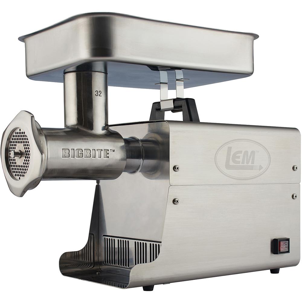 LEM Products #32 Big Bite Stainless Steel Electric Grinder Picture of LEM Products LEM Products Big Bite LEM no.32 1.5HP Stainless Steel Electric Grinder