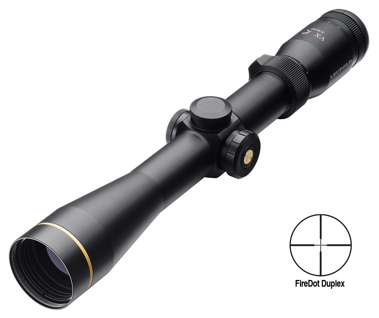 BLEMISHED Leupold VX-R Rifle Scope - 3-9x40mm Illum. FireDot Duplex 33.6-13.6' 4.2-3.7" Matte Picture of Leupold & Stevens Inc. BLEM VX.R 3-9X40MM MATTE FIREDOT DUPLEX