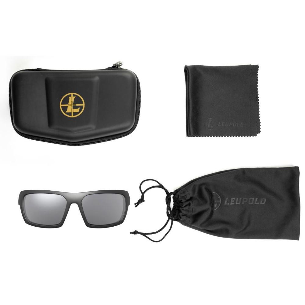 Leupold Packout Shooting Glasses Matte Black with Shadow Grey Flash Picture of Leupold & Stevens Inc. Eyewear Packout Matte Black Shadow Gray Flash