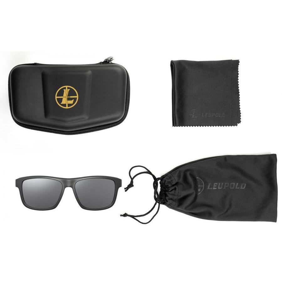 Leupold Katmai Shooting Sunglasses Matte Black with Shadow Grey Flash Picture of Leupold & Stevens Inc. Eyewear Katmai Matte Black Shadow Gray Flash
