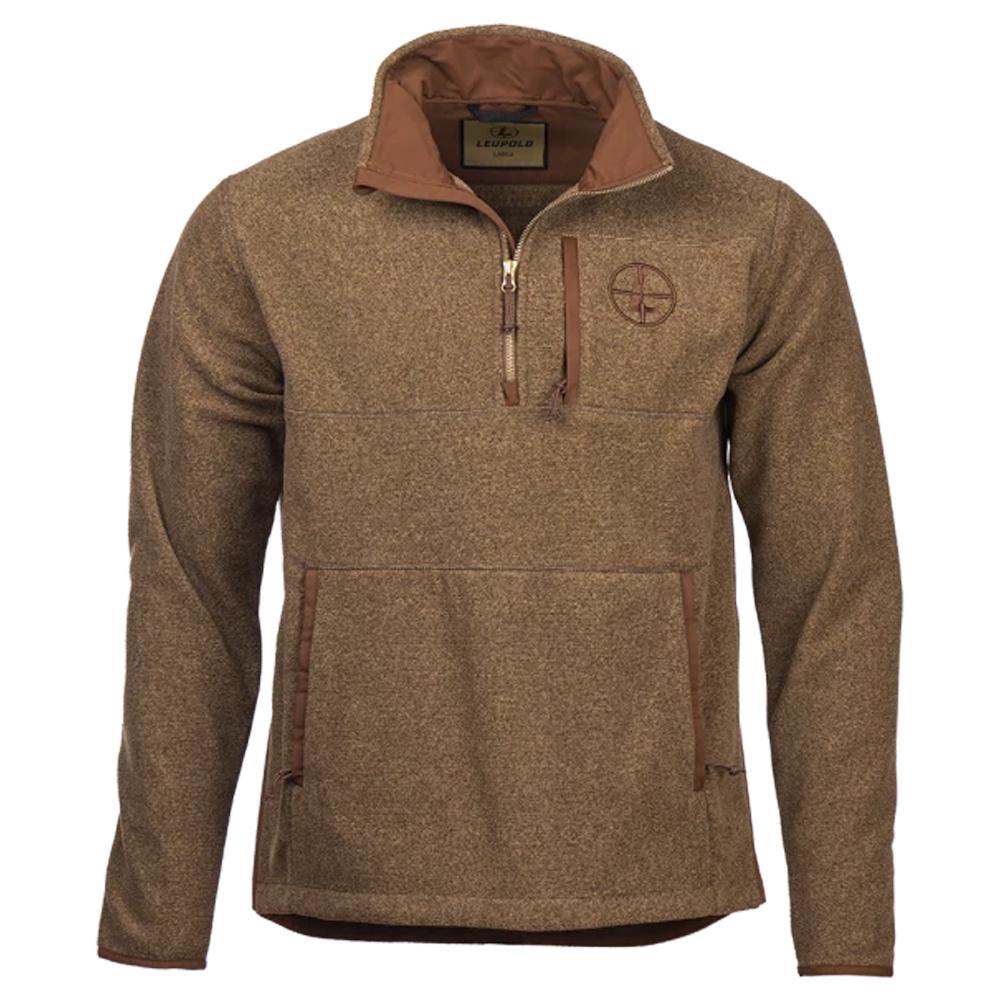 Leupold Make Ready 1/4 Zip Fleece Jacket Bone Brown M Picture of Leupold & Stevens Inc. Make Ready 1/4 Zip Fleece Bone Brown M