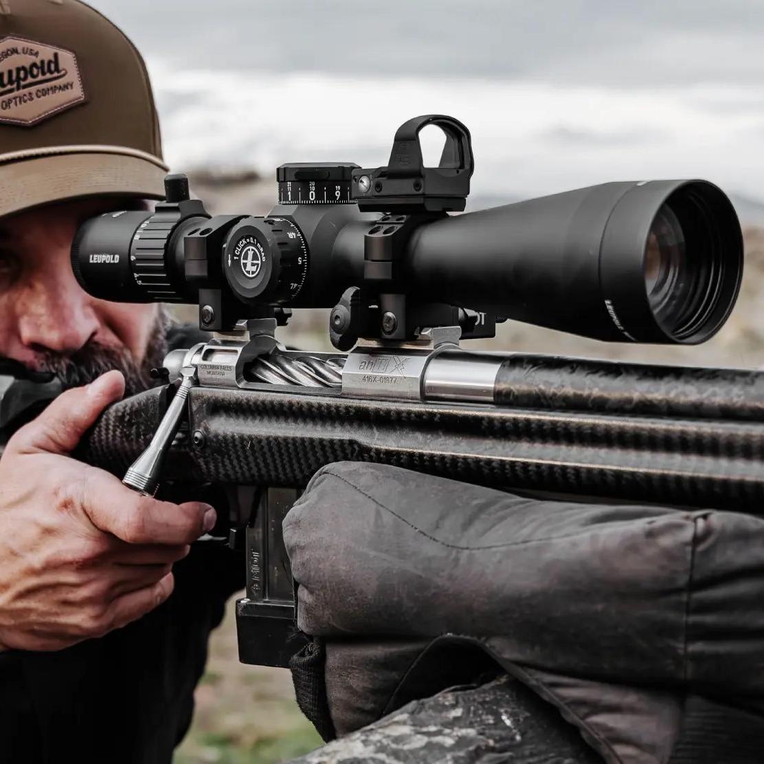 Leupold Mark 4HD Rifle Scope 4.5-18x52 34mm FFP M1C3 Side Focus PR1-MOA Illum Black Picture of Leupold & Stevens Inc. Mark 4HD 4.5-18x52 (34mm) M1C3 Side Focus FFP Illum. PR1-MOA