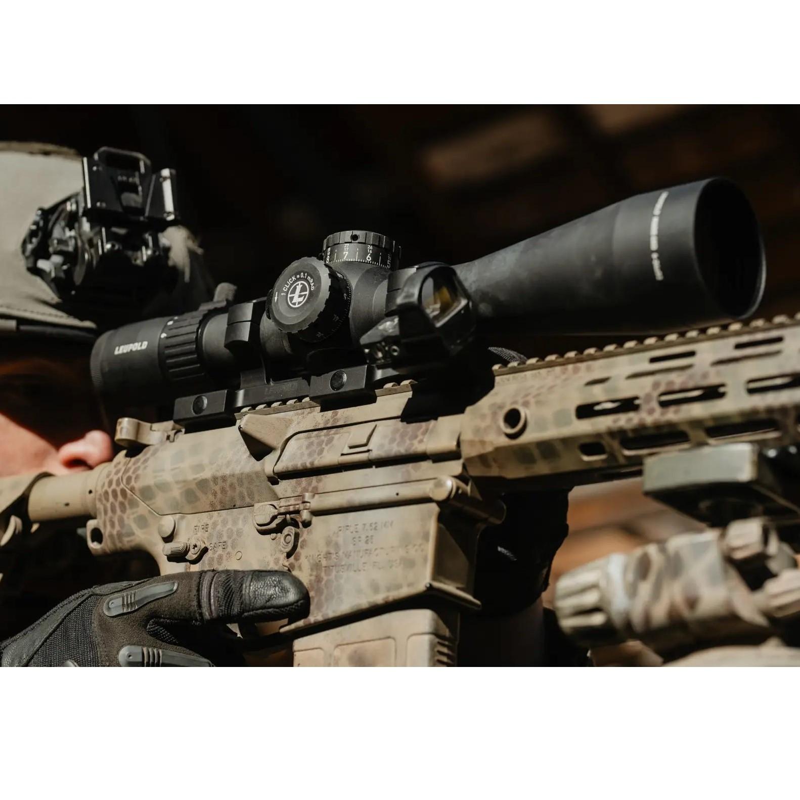 Leupold Mark 4HD Rifle Scope 4.5-18x52 34mm FFP PR1-Mil Illum. Black Picture of Leupold & Stevens Inc. Mark 4HD 4.5-18x52 (34mm) M5C3 Side Focus FFP Illum. PR1-Mil