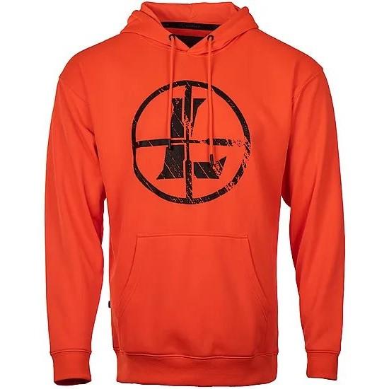 Leupold Distressed Reticle Performance Men's Hoodie Blaze Orange XL Picture of Leupold & Stevens Inc. Distressed Reticle Performance Hoodie Blaze Orange XL