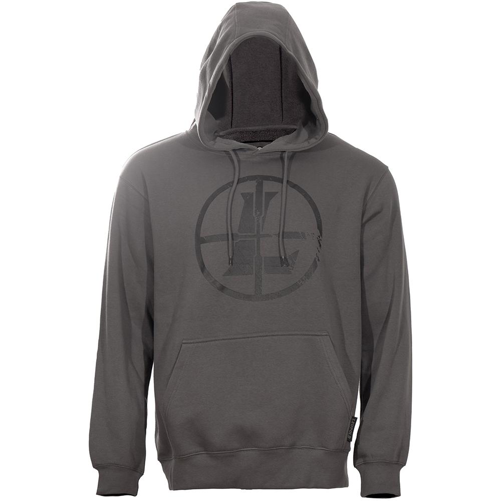 Leupold Distressed Reticle Hoodie Gunmetal XL Picture of Leupold & Stevens Inc. Distressed Reticle Hoodie Gunmetal XL