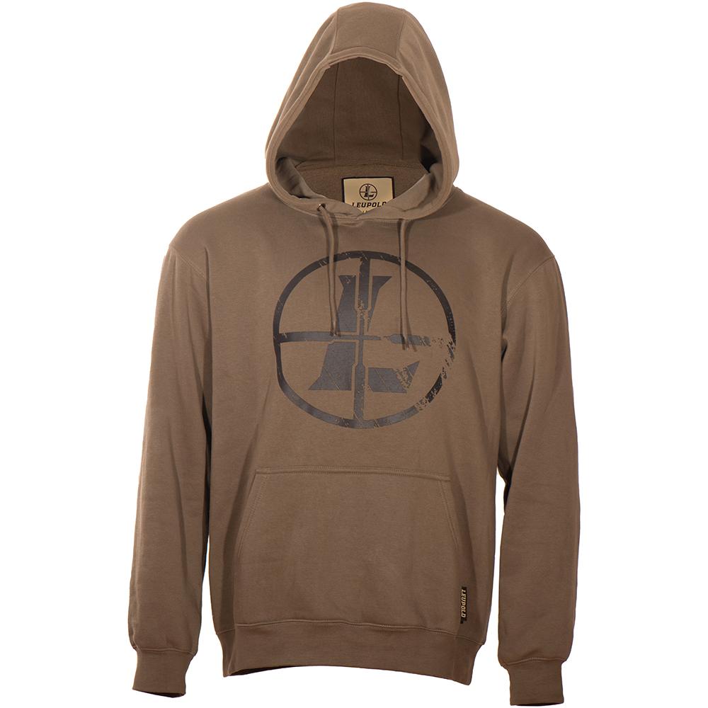Leupold Distressed Reticle Hoodie Otter XL Picture of Leupold & Stevens Inc. Distressed Reticle Hoodie Otter XL