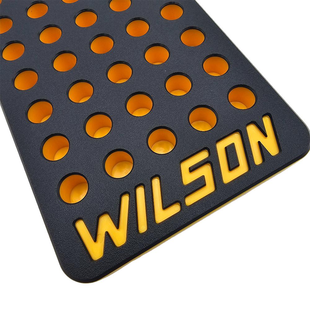 L.E. Wilson Reloading Tray .440" 50 Hole Black/Yellow Picture of L.E. Wilson Wilson Blk/Yw Reloading Tray .440-50