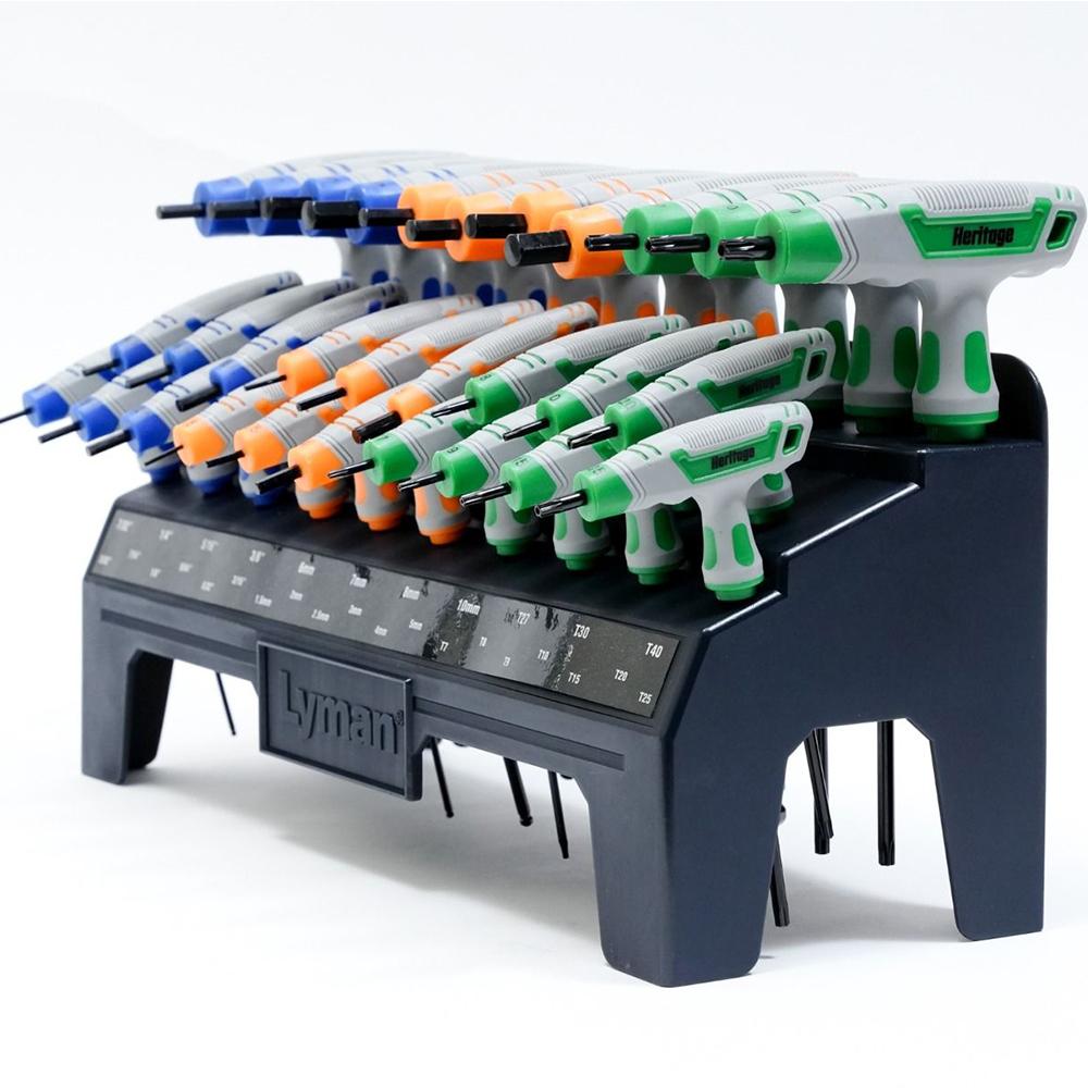 Lyman Heritage T-Handle Hex and Torx Set 30/pc Picture of Lyman Lyman Heritage Tools - 30 Piece T-handle Driver Set