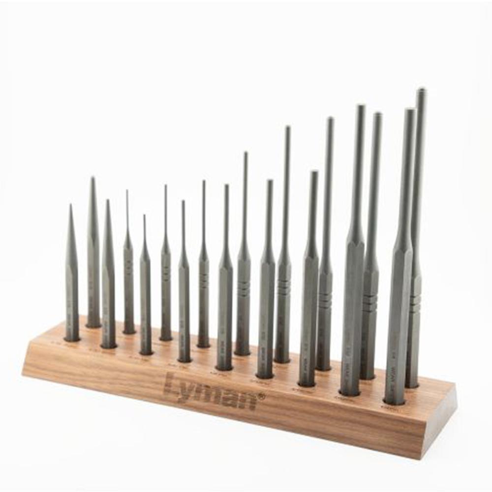 Lyman Armorers 18 Piece Hex Punch Set with Stand Picture of Lyman Lyman Armorer?s 18 Piece Hex Punch Set with Stand
