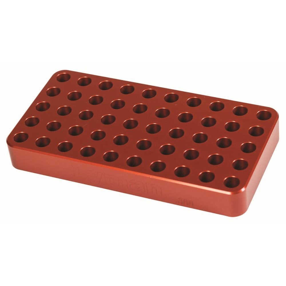 Lyman Anodized Aluminum Loading Block .388 Hole Size for Small Rifles Picture of Lyman ANODIZED ALUMINUM LOADING BLOCK .388" HOLE SIZE