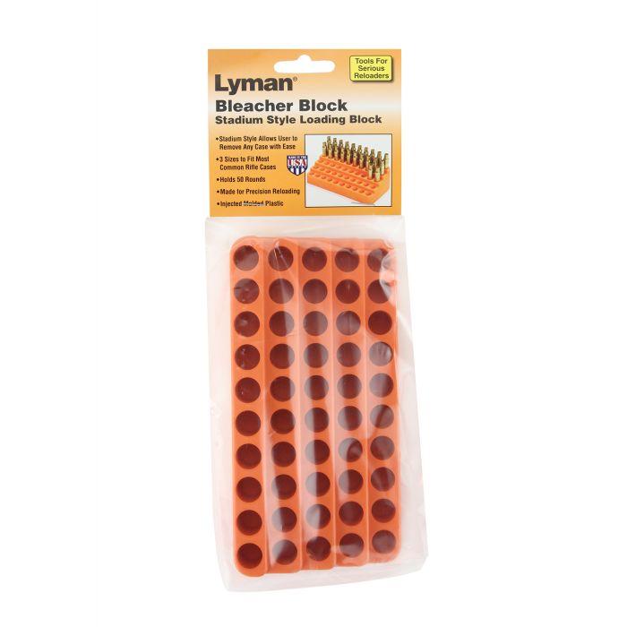 Lyman Bleacher Loading Block for Rifle .565 Hole Size - 50/rds Picture of Lyman Bleacher Loading Blocks .565