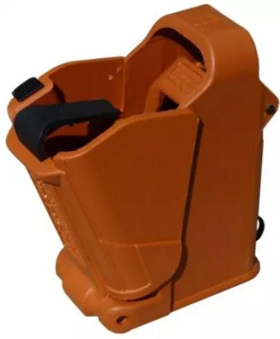 Maglula UpLULA Universal Pistol Mag Loader/Unloader 9mm TO .45 cal - Orange Brown