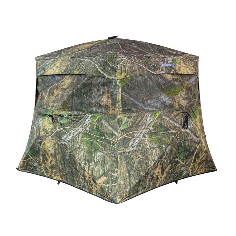 Ameristep Banshee Wide Bottom Extreme Fire Retardant Ground Blind Mossy Oak Country DNA XL