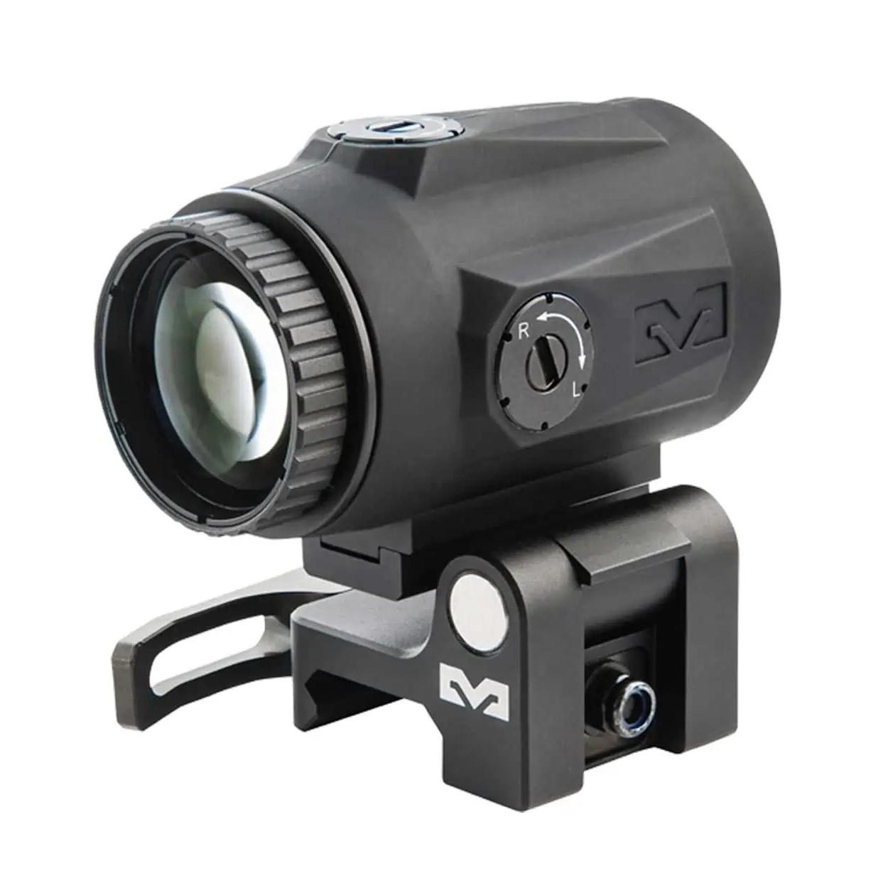 Mepro MMX3 3x Micro Magnifier w Integrated Side Flip Adaptor Picture of Meprolight Sights MEPRO MMX3 MICRO MAGNIFIER 3x QUICK FLIP-MOUNT