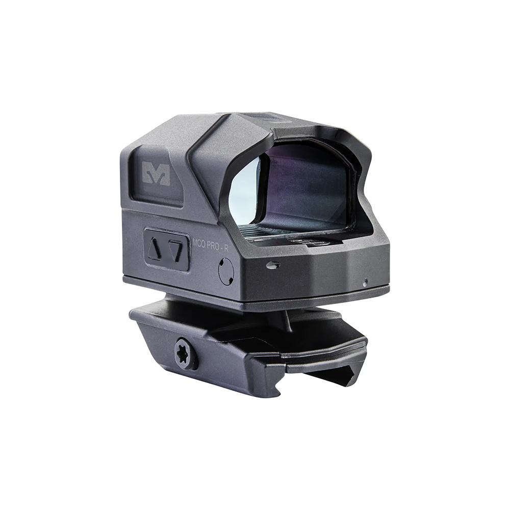 Mepro MCO PRO Closed Emitter Carbine Optic Red Dot Red 3 Segment 2/68 MOA Speed Ring Black Picture of Meprolight Sights Mepro Carbine Optic MCO PRO RED 5-SEGMENT 2/68 MOA SPEED RING