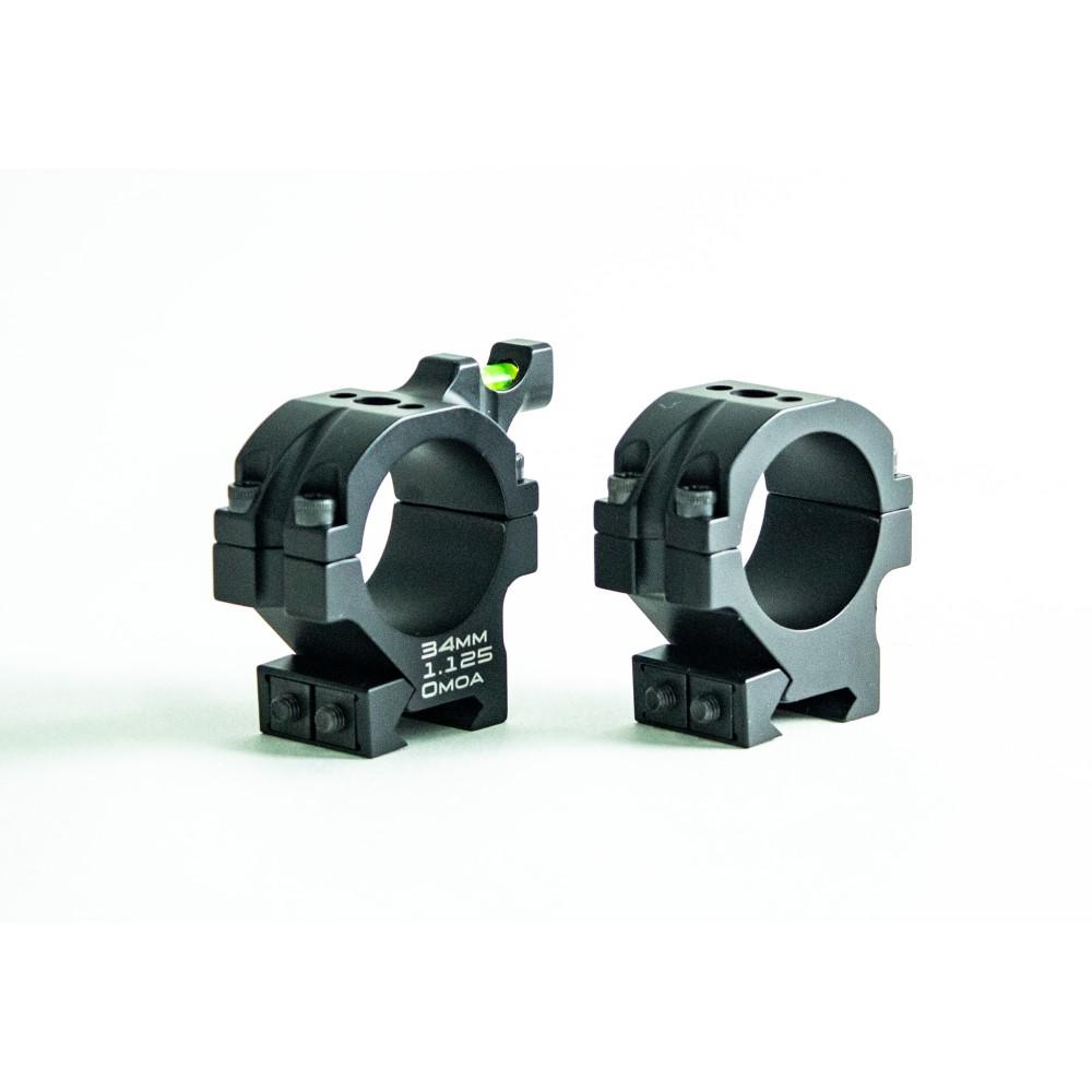 Masterpiece Arms BA Rings 35mm 1.25" Black Picture of Masterpiece Arms MPA Precision Machined Rings 35mm Rings 1.250in