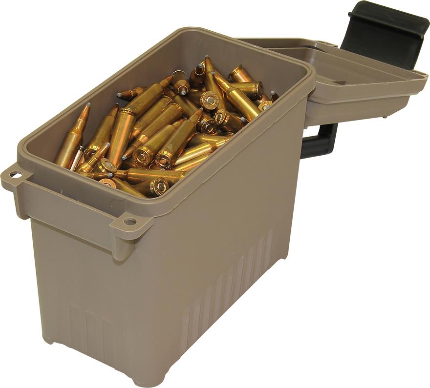 MTM Ammo Can Mini for Bulk Ammo - FDE Picture of Mtm Molded Products Company AMMO CAN MINI FOR BULK AMMO DARK EARTH
