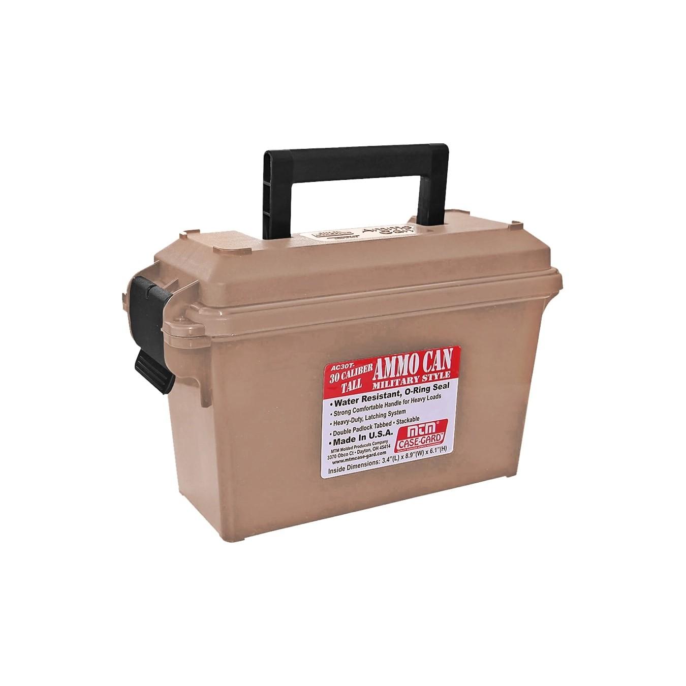 MTM .30 Cal Ammo Can Tall - FDE Picture of Mtm Molded Products Company AMMO CAN 30 CALIBER TALL Dark Earth