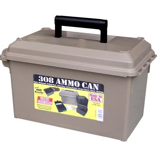 MTM ACC308 Ammo Can for .308 Win 400/rd Dark Earth Picture of Mtm Molded Products Company 308 AMMO CAN FOR 400 RD INCLUDES 4 EACH RM-100 DE