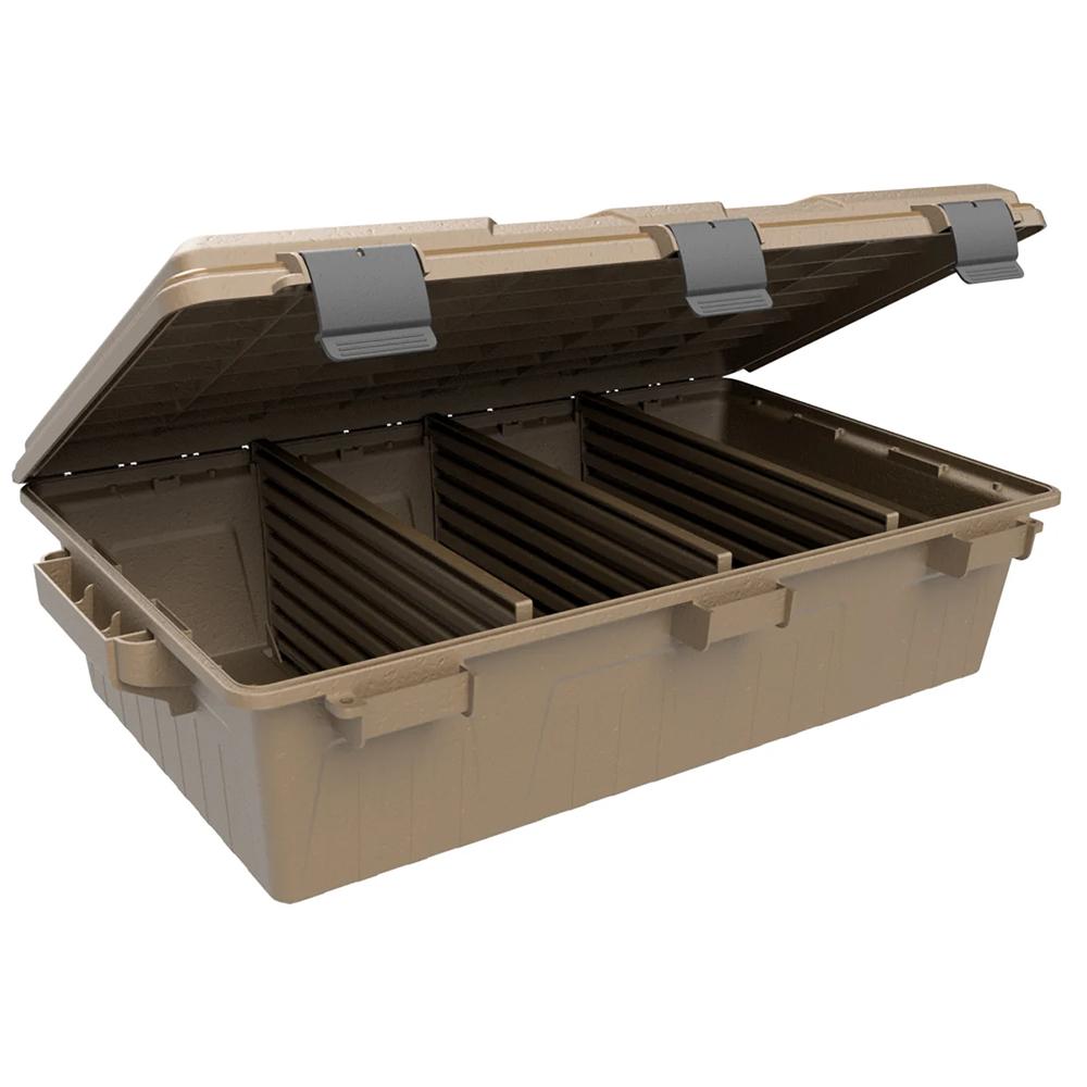 MTM Large Ammo Crate Divided Utility Box Dark Earth Picture of Mtm Molded Products Company MTM Ammo Crate Large Divided Utility Box Dark Earth