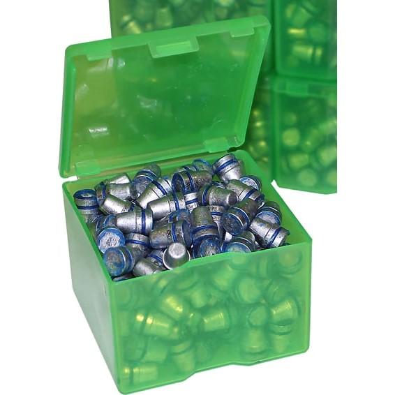 MTM Cast Bullet Box Clear Green 2/ct Picture of Mtm Molded Products Company MTM CAST BULLET BOX CLEAR GREEN 2PK