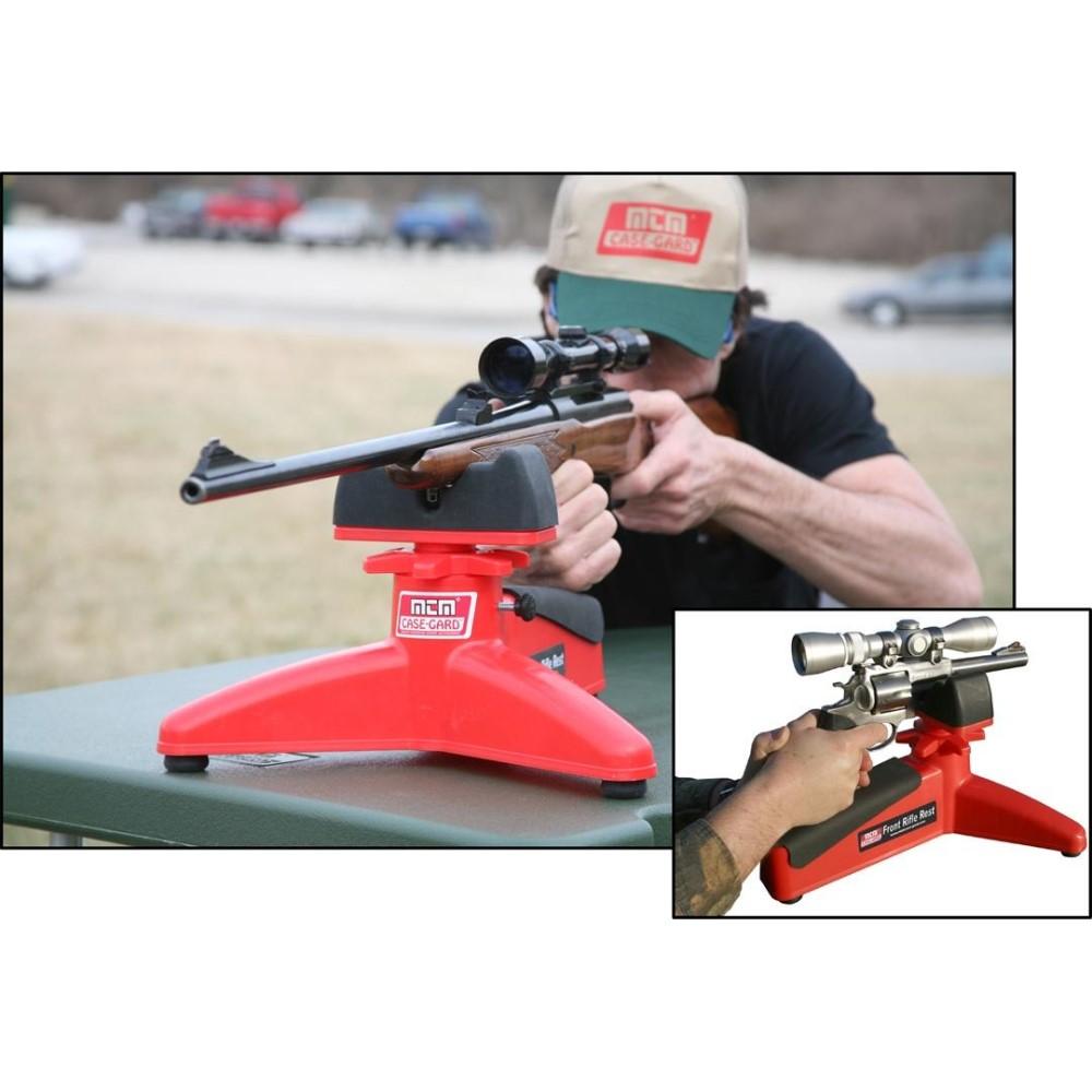MTM Front Rifle Rest & Handgun Rest Red Picture of Mtm Molded Products Company MTM FRONT RIFLE REST RED