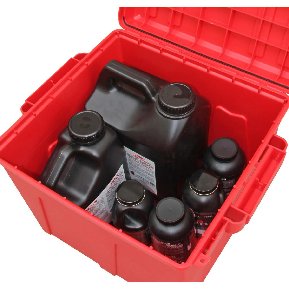 MTM Reloading Powder Storage PK-12 Powder Keg Red Picture of Mtm Molded Products Company MTM Reloading Powder Storage Container Red