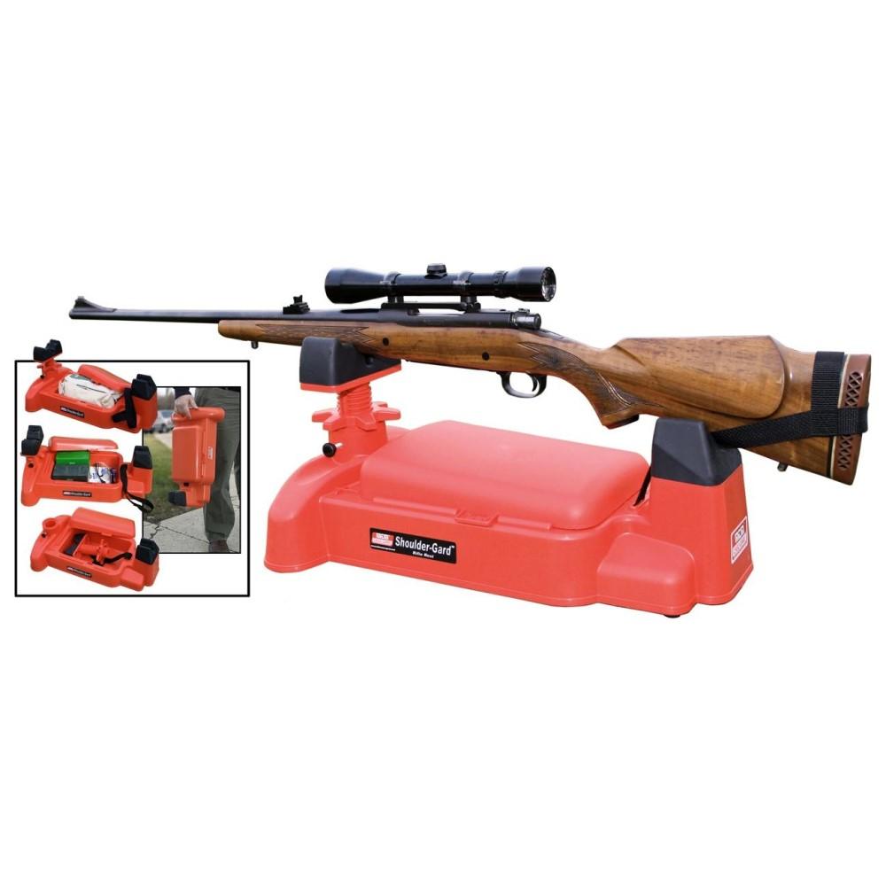 MTM Shoulder Gard Rifle /Pistol Rest Red Picture of Mtm Molded Products Company MTM SHOULDER-GARD RIFLE REST RECOIL REDUCTION SHOOTING REST RED