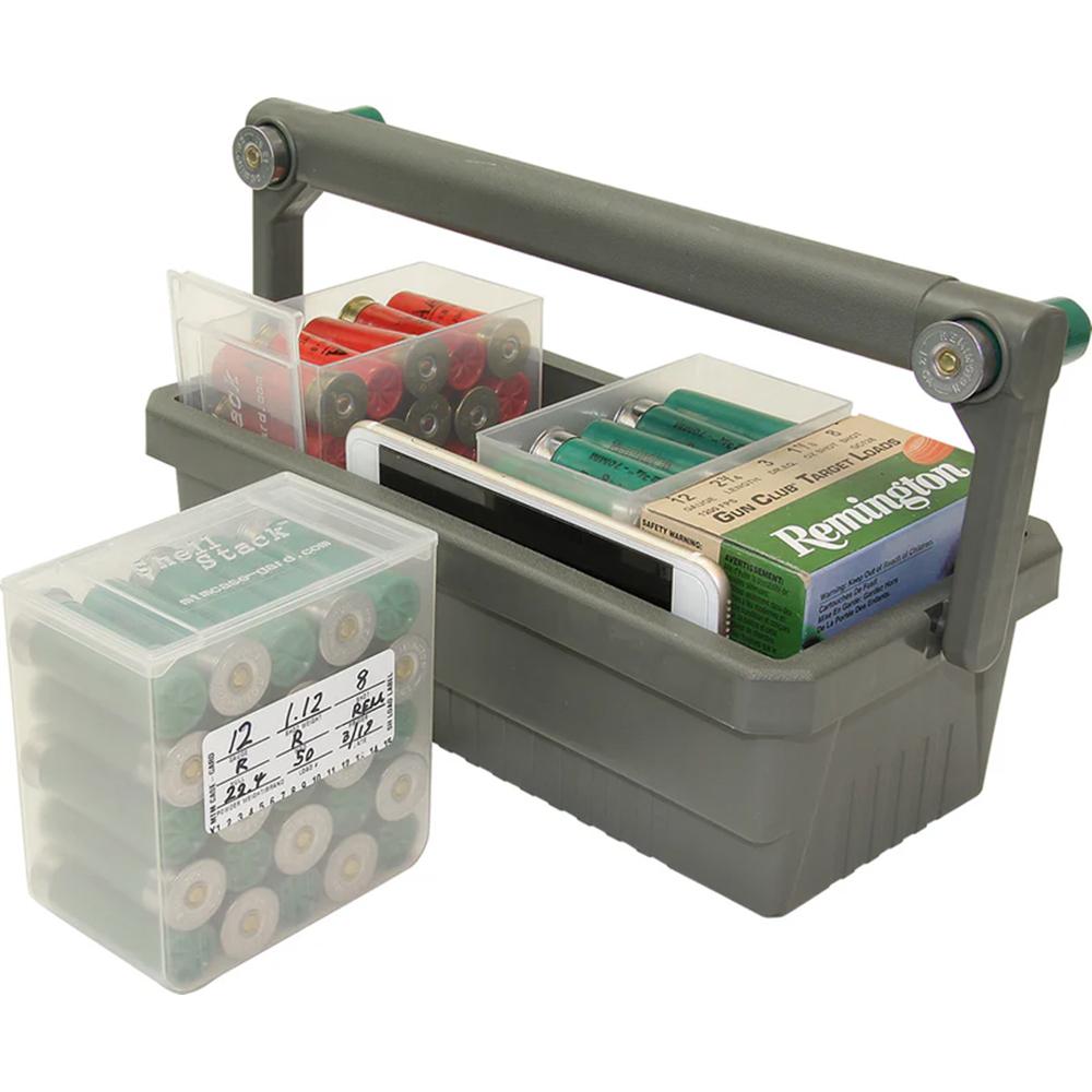 MTM Shotshell Box Caddy with 4 Clear Ammo Boxes