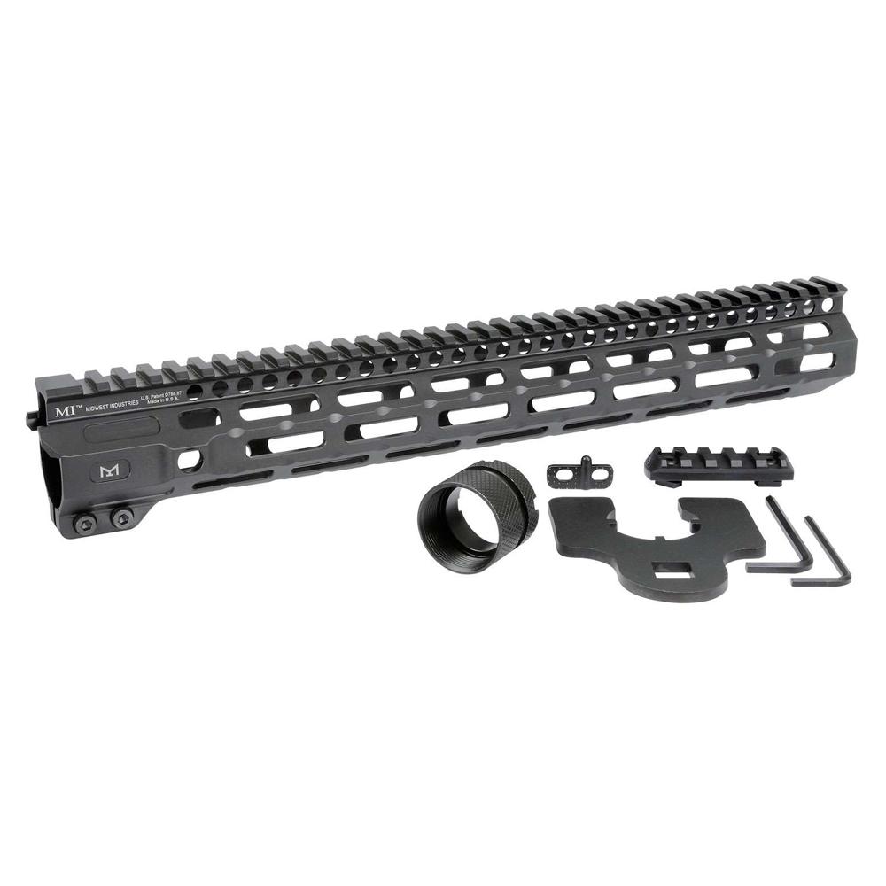 Midwest Industries Combat Rail Free Float Handguard 14" MLOK Black Picture of Midwest Industries Midwest Industries 14" COMBAT RAIL FF HANDGUARD M-LOK COMP BLK