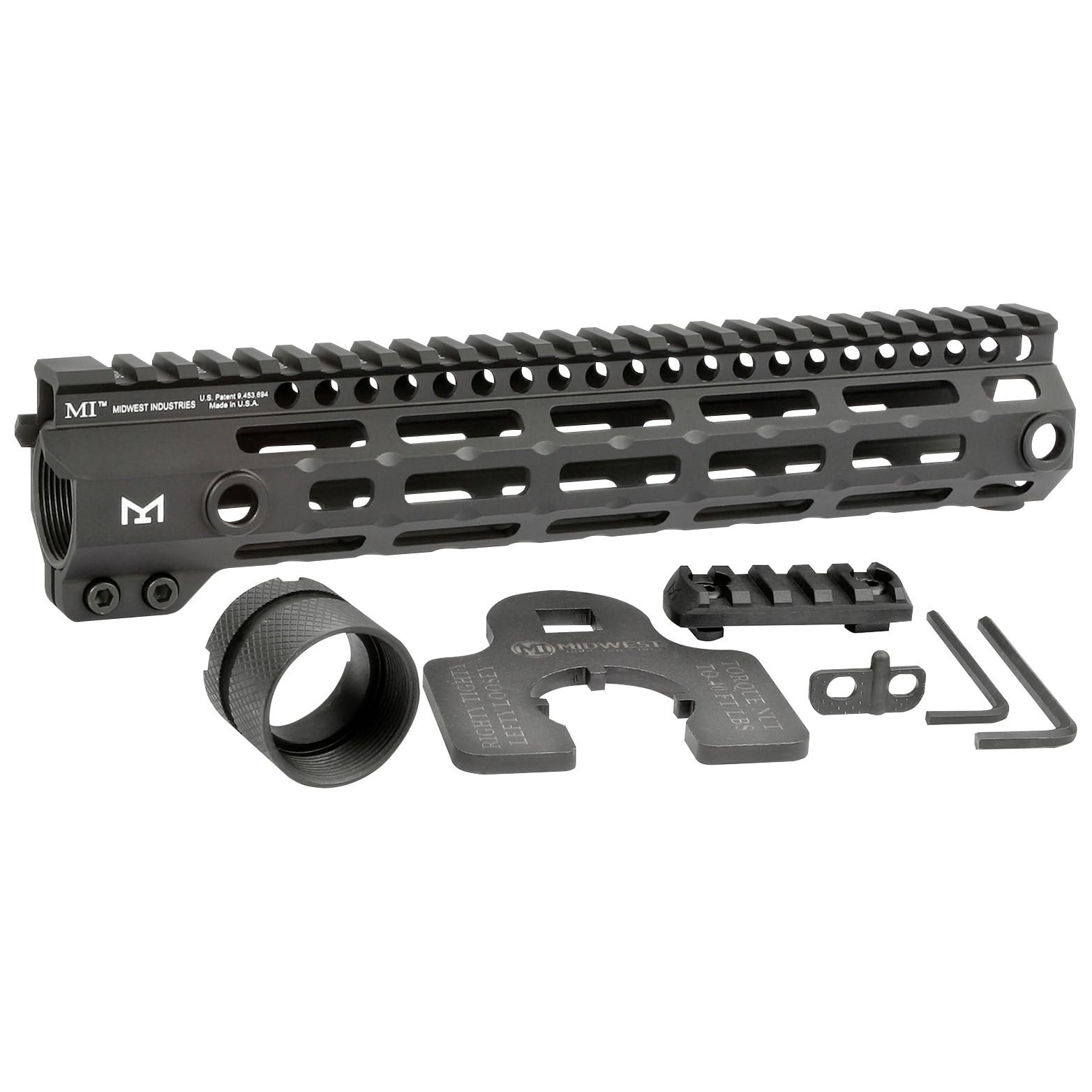 Midwest Industries G4 M-Lok Handguard 10.5" Black Picture of Midwest Industries Midwest Industries 10.5 inch G4 M-Lok Handguard