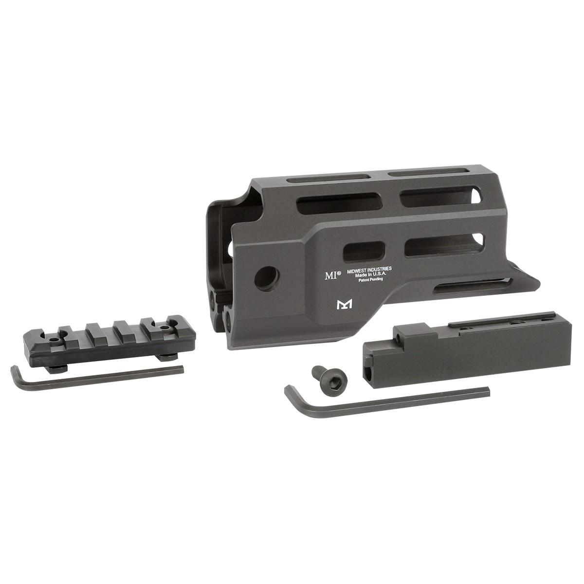 Midwest Industries Ruger Charger 4.875" M-LOK Handguard Black Picture of Midwest Industries Midwest Industries Ruger Combat Rail 4.875" M-LOK Handguard