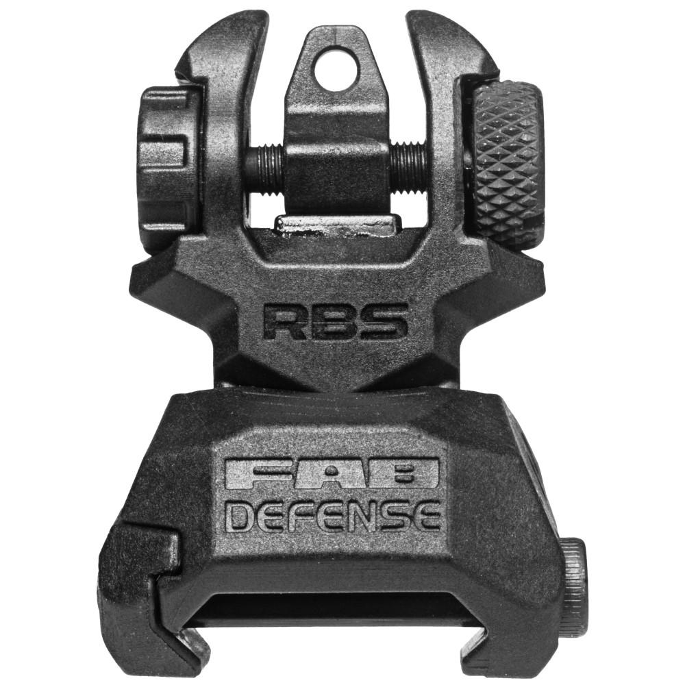 Fab Defense AR Flip-up Sights Front and Rear Black Picture of FAB DEFENSE INC. Fab Defense Front & Rear Back-Up Sight