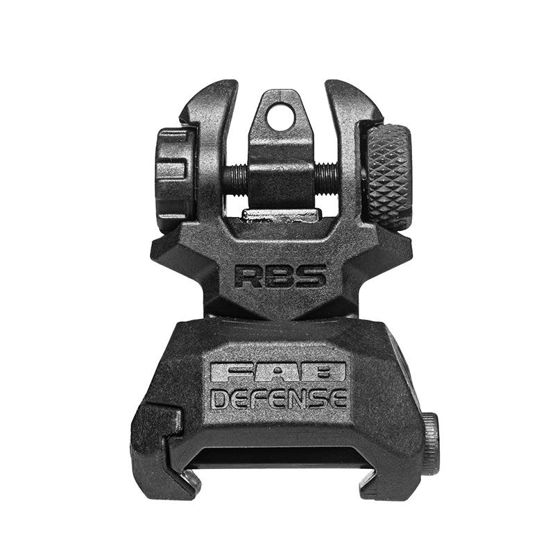 Fab Defense AR Flip-up Sights Front and Rear Black Picture of FAB DEFENSE INC. Fab Defense Front & Rear Back-Up Sight