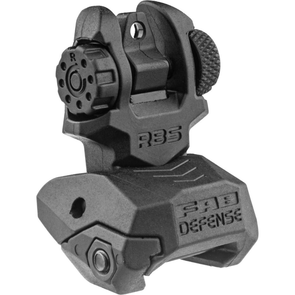 Fab Defense AR Flip-up Sights Front and Rear Black Picture of FAB DEFENSE INC. Fab Defense Front & Rear Back-Up Sight